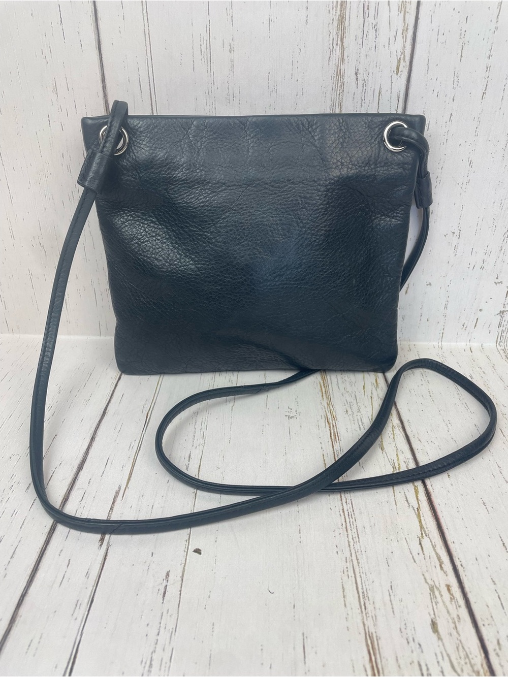 Margot New York Pebbled Leather Crossbody Purse